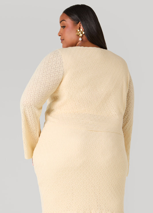 Pointelle Knit Top