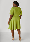 Flutter Sleeved A Line Dress