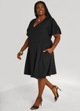 Flutter Sleeve A Line Dress