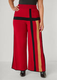 Striped Wide Leg Sweater Pants