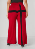 Striped Wide Leg Sweater Pants