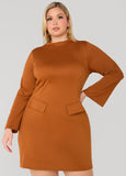 Split Bell Cuff Mini Dress