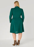 Cutout Tie Neck A Line Dress
