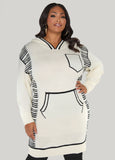 Pop Art Hooded Sweater Dress