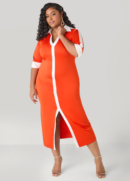 Front Split Maxi Dress