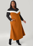 Tri Tone Maxi Dress