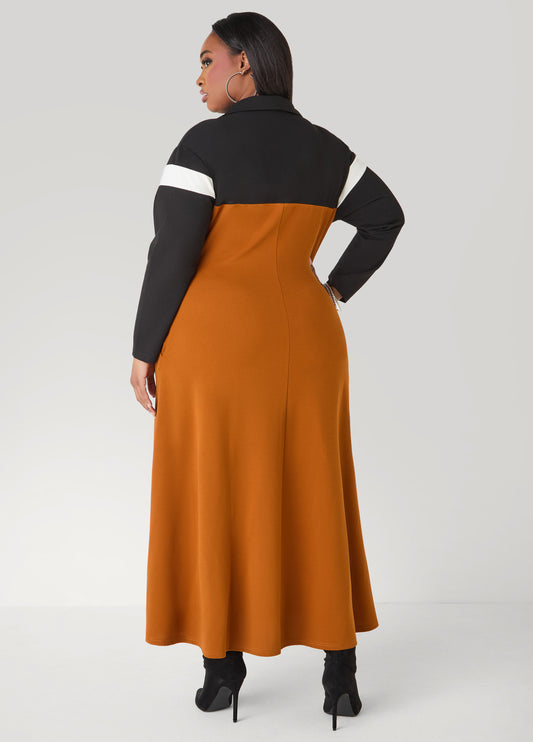 Tri Tone Maxi Dress