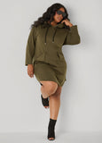 Hooded French Terry Sneaker Dress