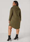 Hooded French Terry Sneaker Dress