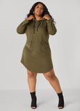 Hooded French Terry Sneaker Dress