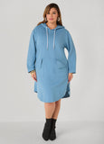 Hooded French Terry Sneaker Dress