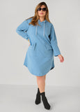 Hooded French Terry Sneaker Dress
