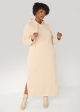 French Terry Hooded Maxi Dress
