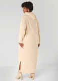 French Terry Hooded Maxi Dress