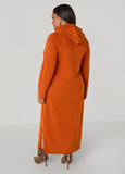 Hooded French Terry Maxi Dress