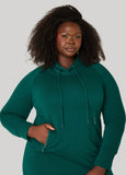 Hooded French Terry Maxi Dress