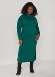 Hooded French Terry Maxi Dress
