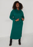 Hooded French Terry Maxi Dress