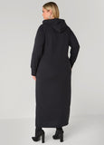 Hooded French Terry Maxi Dress