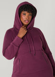 Hooded French Terry Maxi Dress