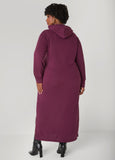 Hooded French Terry Maxi Dress