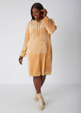 Plus Size Casual Dress Plus Size Y2K Velour Dress Plus Size Fashion