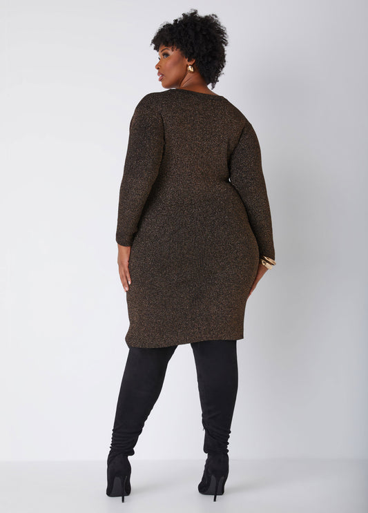Lurex™ Bodycon Sweater Dress