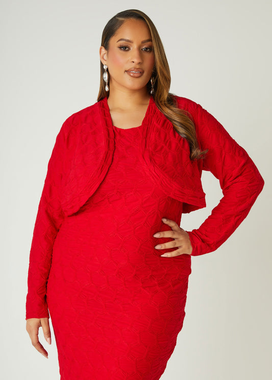 Textured Knit Bolero