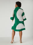 Circle Print Shirtdress