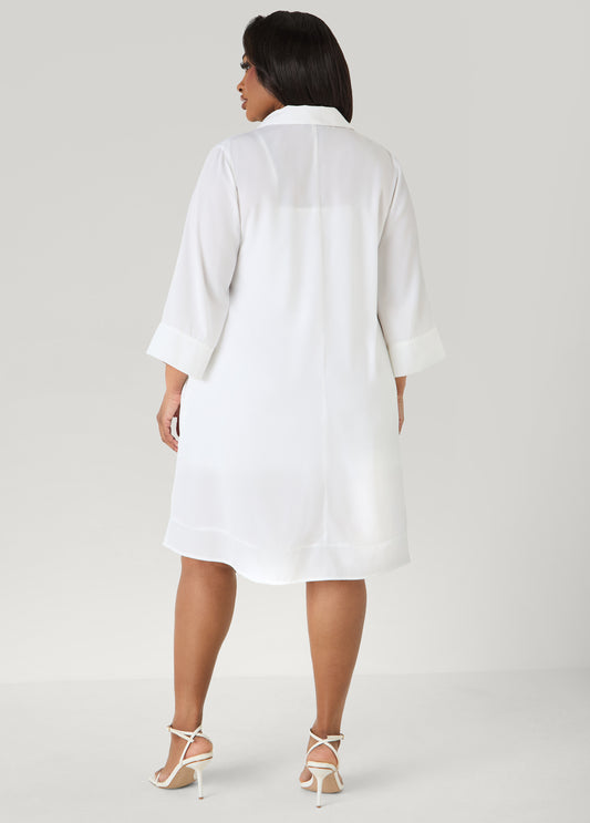 Collared Swing Shirtdress
