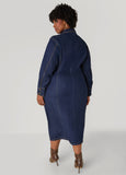 Midaxi Denim Shirtdress