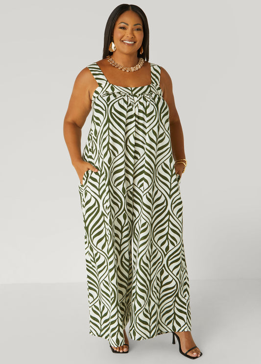 Pleated Wide Leg Trousers