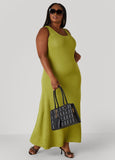 Open Back Textured Maxi Dress