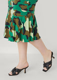 Heart Camo Print T Shirt Dress