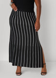 Striped Intarsia Sweater Skirt