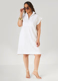 Quilted Zip Front Sneaker Dress