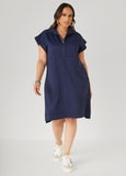 Quilted Zip Front Sneaker Dress