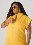 Quilted Zip Front Sneaker Dress