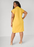 Quilted Zip Front Sneaker Dress