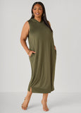 Hooded Maxi Cocoon Dress