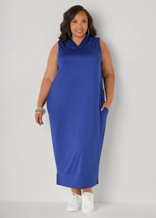 Hooded Maxi Cocoon Dress