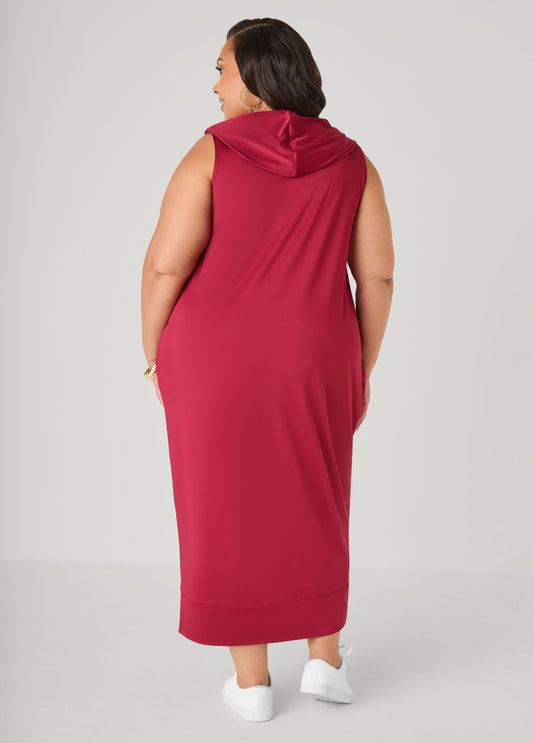 Hooded Maxi Cocoon Dress