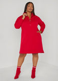 Athletic Knit Zipped Sneaker Dress