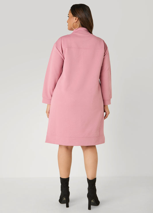 Athletic Knit Zipped Sneaker Dress