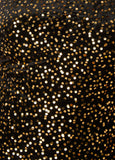 Sequin Velvet Flounced Dress
