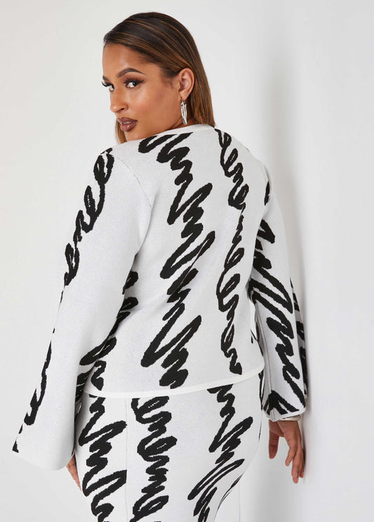 Scribble Intarsia Sweater