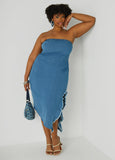 Strapless Denim Bodycon Dress