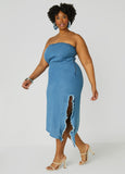 Strapless Denim Bodycon Dress
