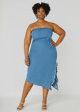 Strapless Denim Bodycon Dress