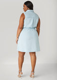 Chambray Wrap Shirtdress